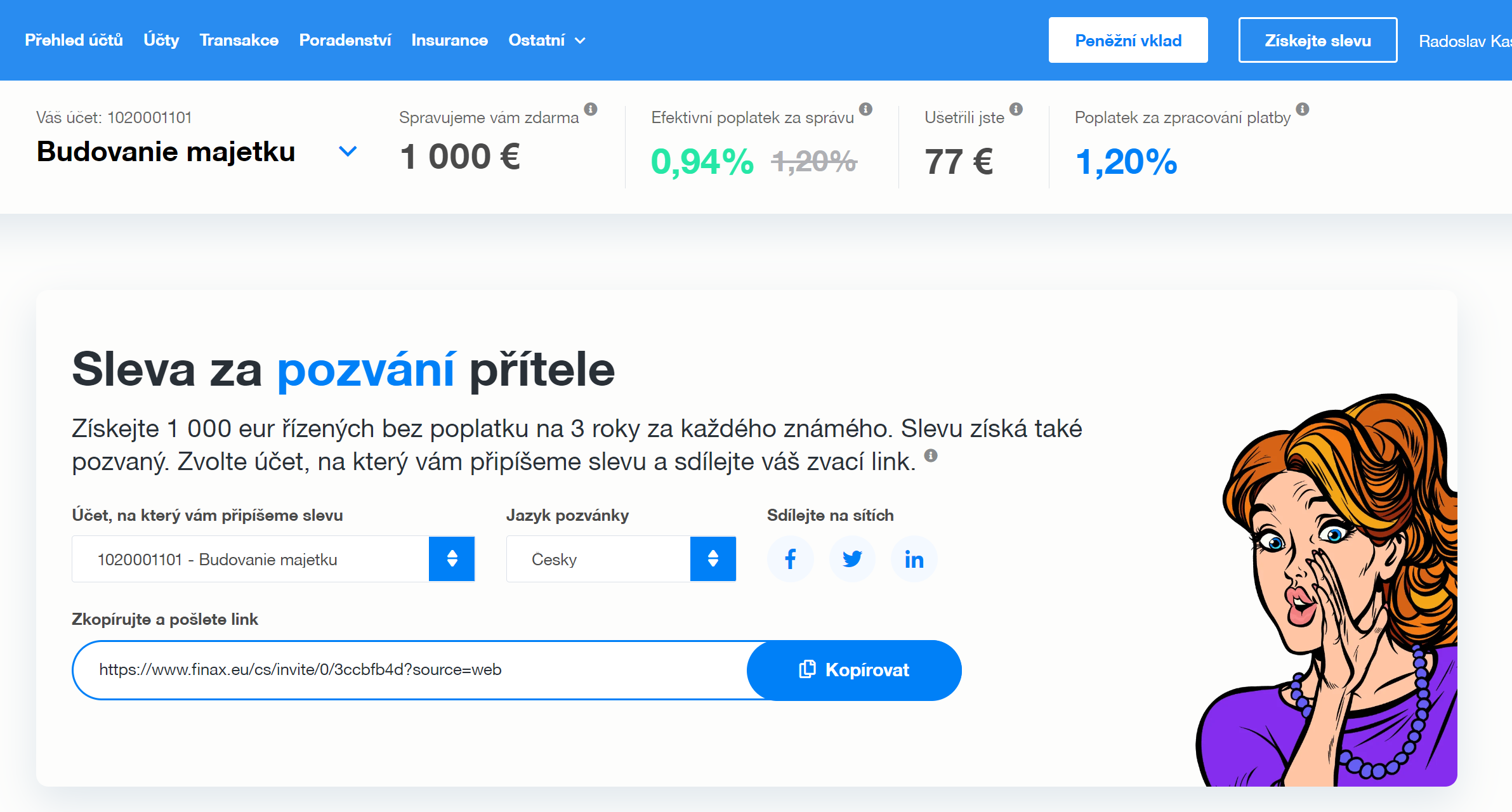 500 eur řízených do konce života zdarma | Finax.eu
