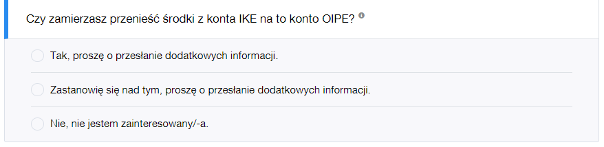 Jak zrobić transfer z IKE do OIPE | Finax.eu