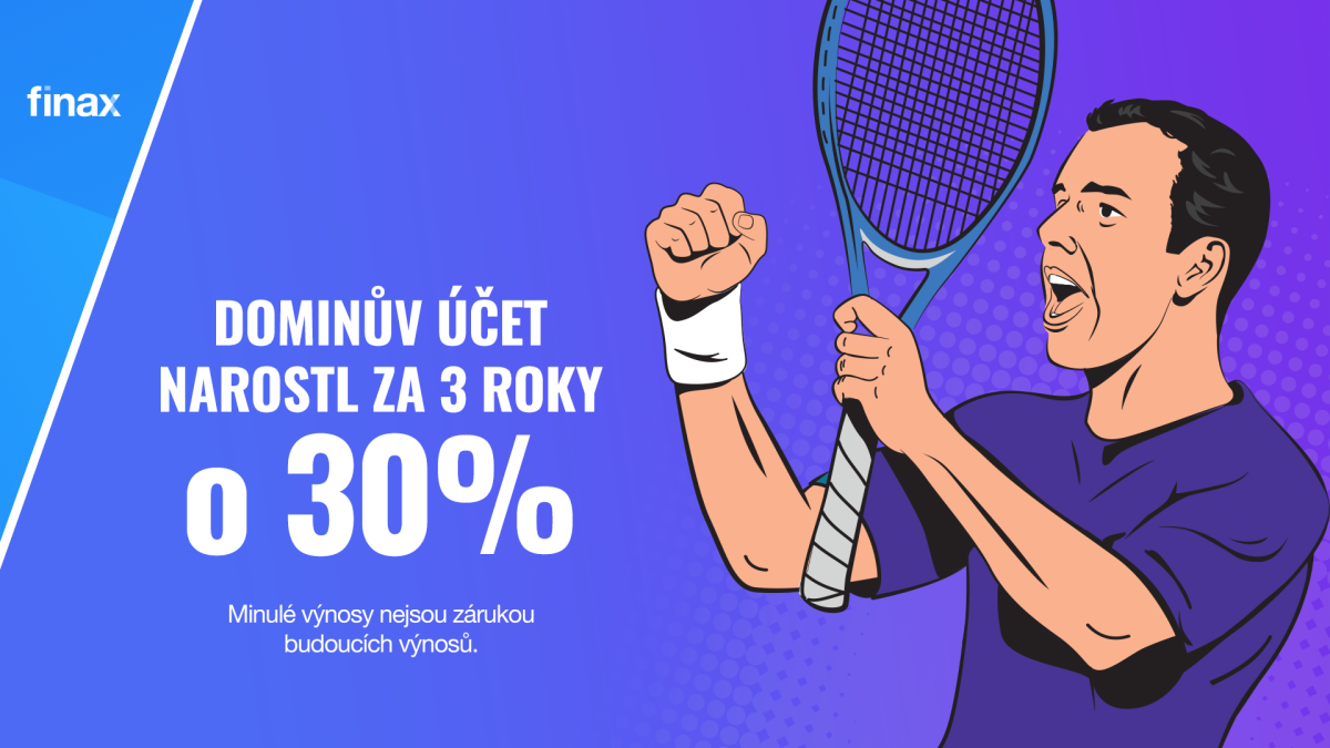 Dominik Hrbatý vydělal ve Finaxu již 30 % za 3 roky | Finax.cs