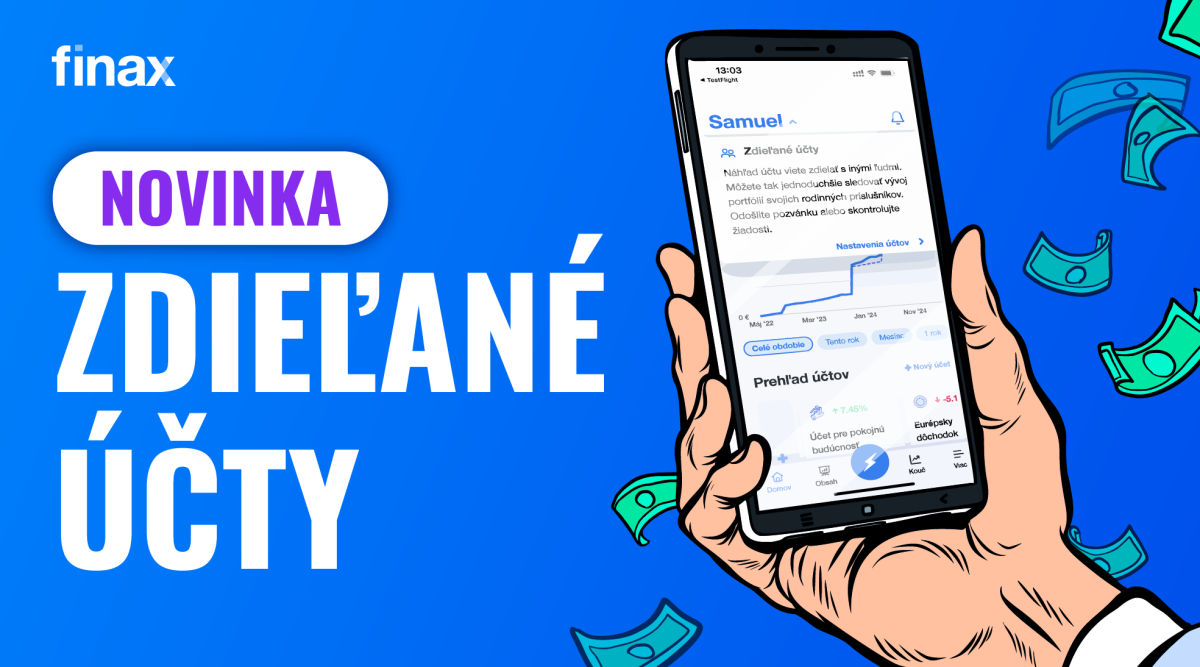 Novinka: zdieľané účty | Finax.sk