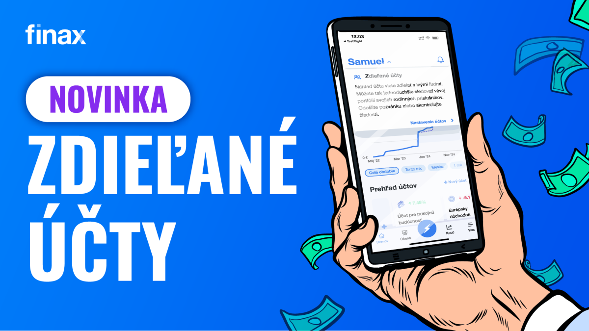 Novinka: zdieľané účty | Finax.sk