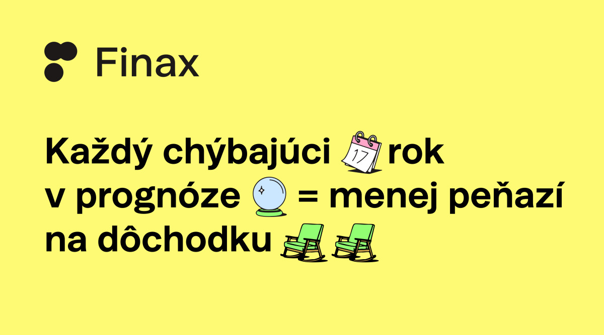 Dôchodková prognóza: Ako doplniť chýbajúce údaje | Finax.sk